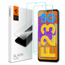  [Pachet 2x] Folie sticla Samsung Galaxy F23 Spigen Glas.tR Slim, clear