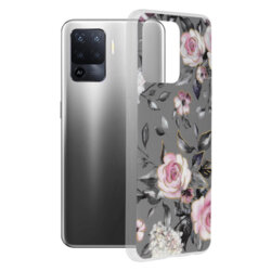 Husa Oppo Reno5 Lite Techsuit Marble, Bloom of Ruth Gray