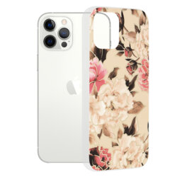Husa iPhone 12 Pro Techsuit Marble, Mary Berry Nude