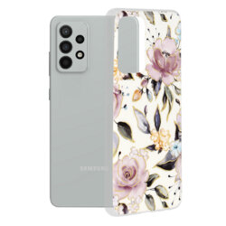 Husa Samsung Galaxy A52s 5G Techsuit Marble, Chloe White