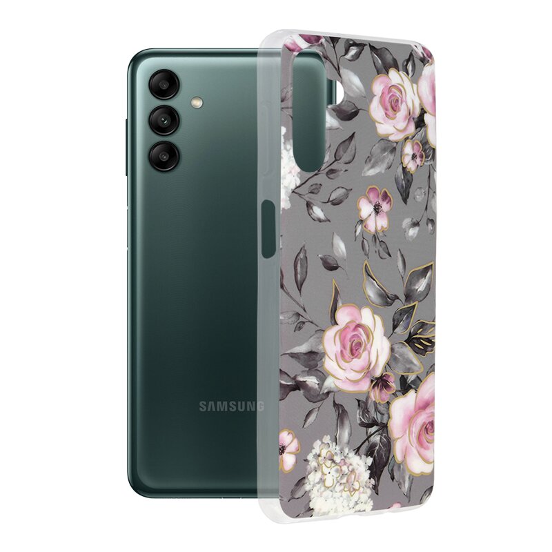 Husa Samsung Galaxy A04s Techsuit Marble, Bloom of Ruth Gray