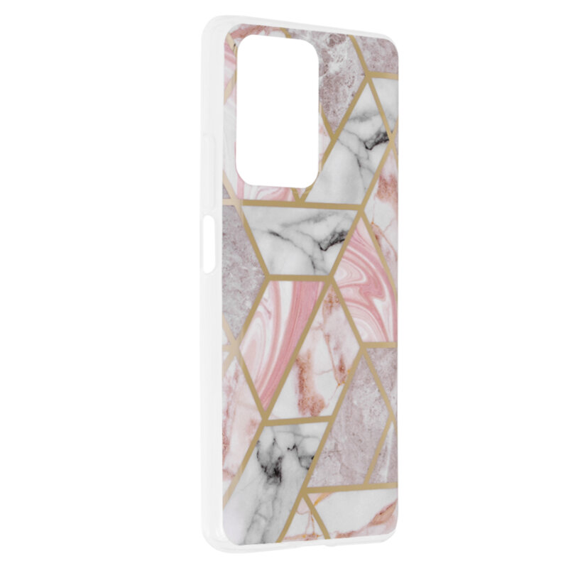 Husa Xiaomi 11T Pro Techsuit Marble, roz