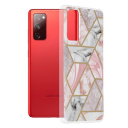 Husa Samsung Galaxy S20 FE 5G Techsuit Marble, roz