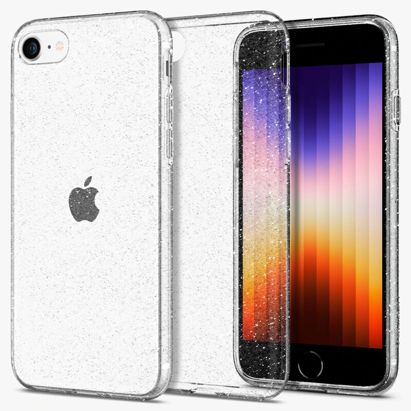 Husa iPhone SE 2, SE 2020 Spigen Liquid Crystal - Glitter - Crystal Quartz