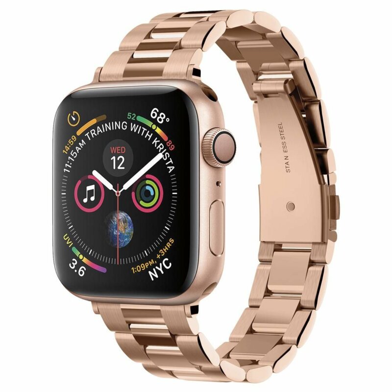 Curea Apple Watch 6 40mm Spigen Modern Fit, roz auriu