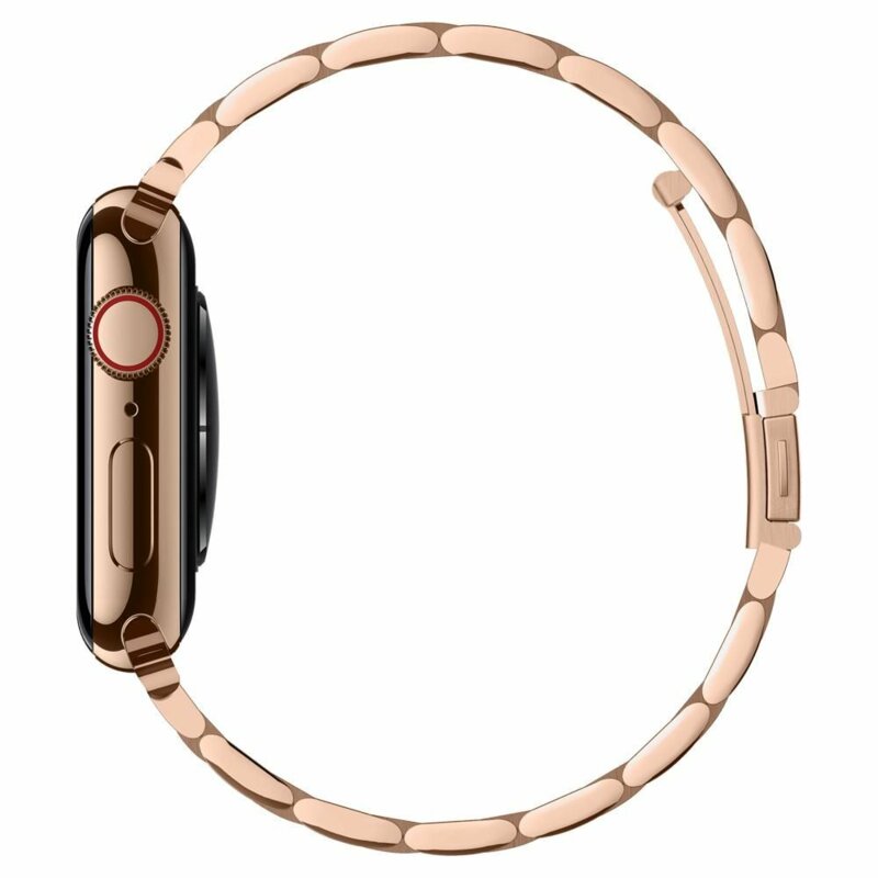 Curea Apple Watch 8 41mm Spigen Modern Fit, roz auriu