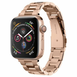 Curea Apple Watch SE 2 (2022) 40mm Spigen Modern Fit, roz auriu