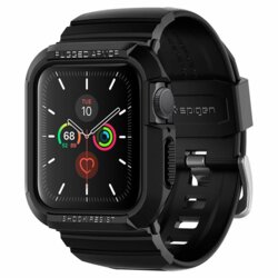 [Pachet husa + curea] Apple Watch SE 2 (2022) 40mm Spigen Rugged Armor Pro, negru