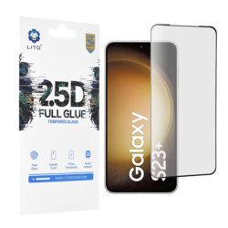 Folie sticla Samsung Galaxy S23 Plus Lito 2.5D Full Glue Super Thin, negru