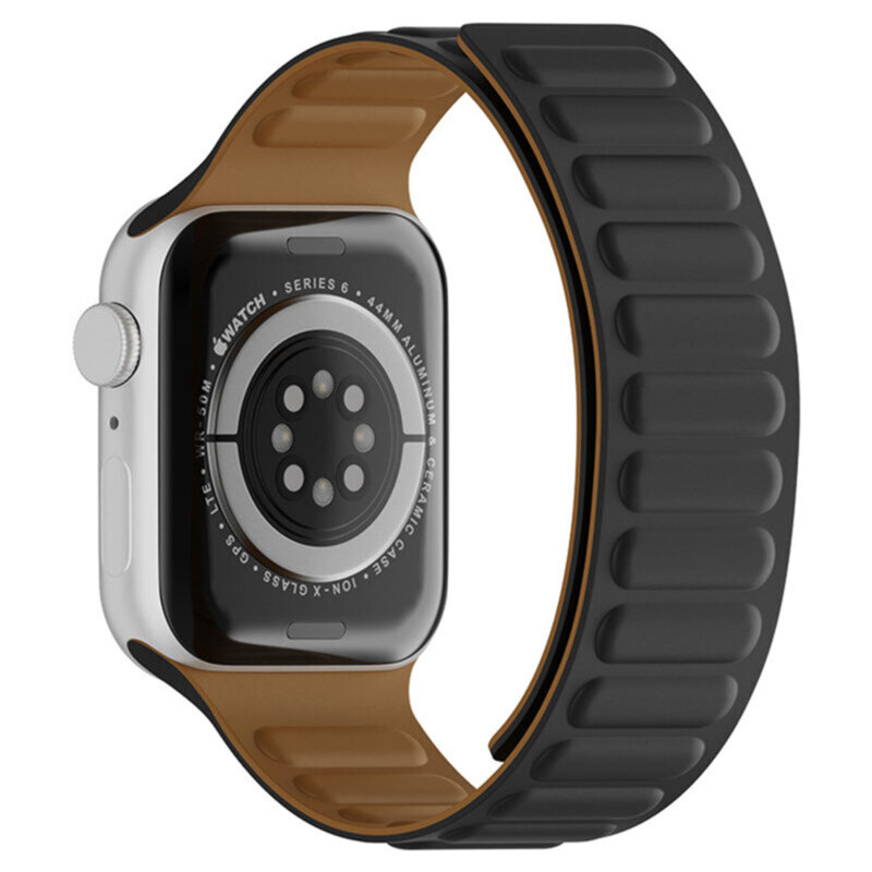 Curea Apple Watch SE 2 (2022) 44mm Techsuit, negru, W035