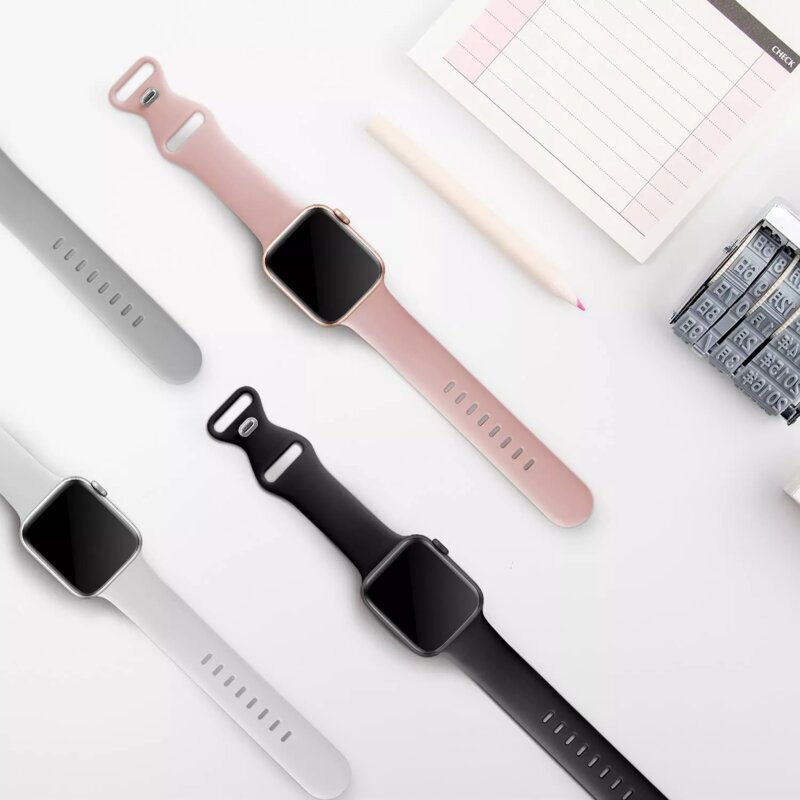 Curea Apple Watch 7 41mm Techsuit, gri, W031