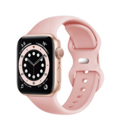 Curea Apple Watch 5 44mm Techsuit, roz deschis, W031