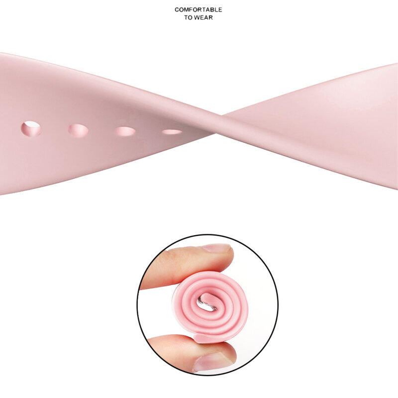 Curea idealStore LuxuryWatch 1.8 inch Techsuit, roz deschis, W031