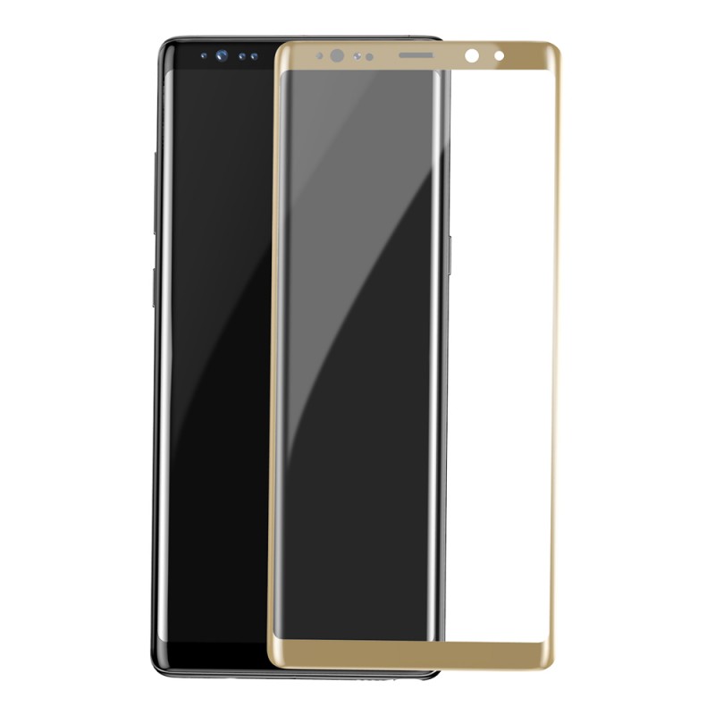 Folie Protectie Baseus 3D Samsung Galaxy Note 8 FullCover - Gold