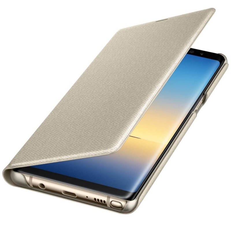 Husa Originala Samsung Galaxy Note 8 LED View Cover Auriu