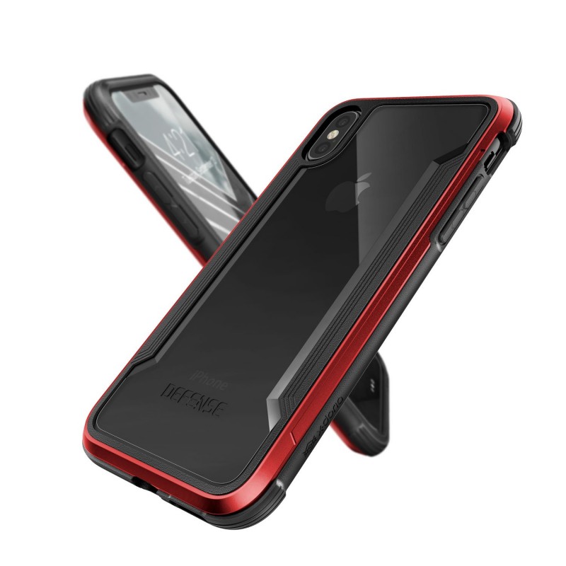 Husa Apple iPhone X, iPhone 10 X-Doria Defense Shield - Red