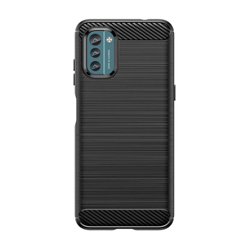 Husa Nokia G11 Techsuit Carbon Silicone, negru