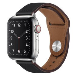 Curea Apple Watch 7 45mm pentru barbati Techsuit, negru, W033