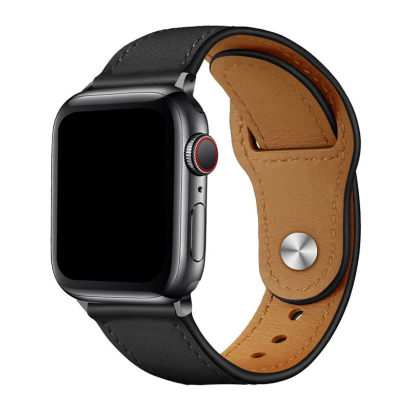 Curea Apple Watch SE 2 (2022) 44mm pentru barbat Techsuit, negru, W033