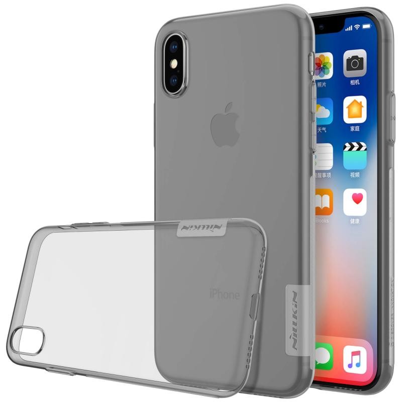 Husa Apple iPhone X, iPhone 10 Nillkin Nature UltraSlim Fumuriu