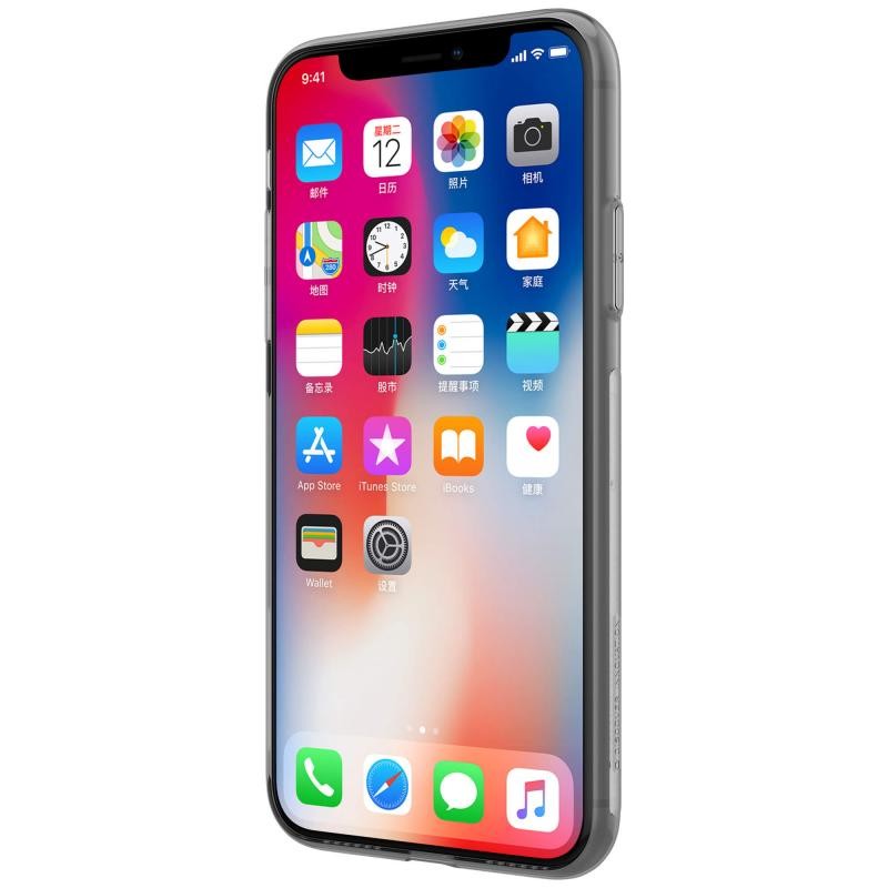 Husa Apple iPhone X, iPhone 10 Nillkin Nature UltraSlim Fumuriu