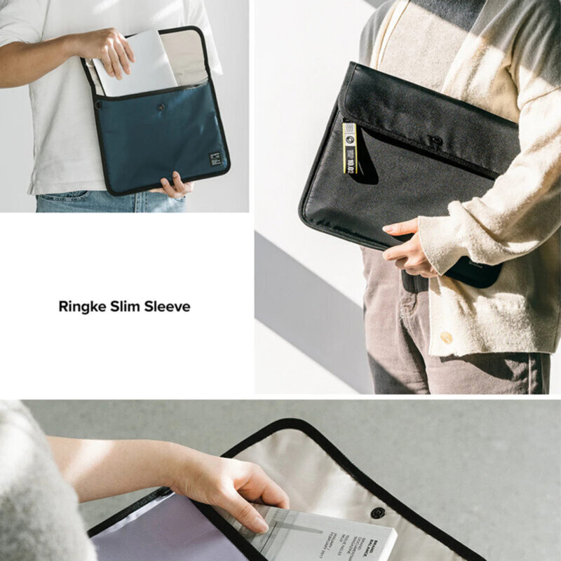 Husa Apple iPad Pro 2018 12.9 A1876/A1983 Ringke Slim Sleeve, negru