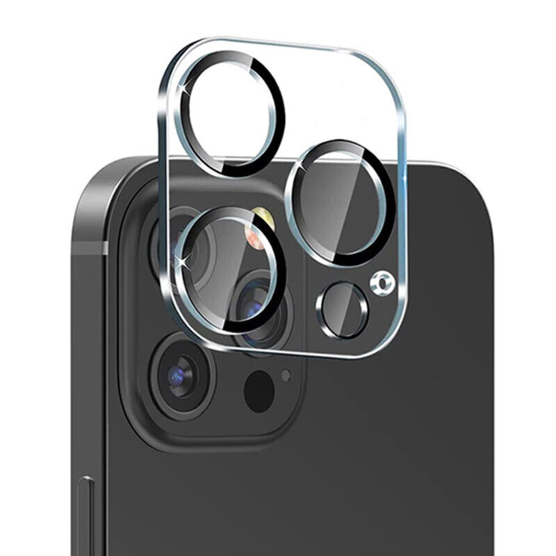 Folie sticla iPhone 14 Pro Max Lito S+ Camera Protector, negru/transparenta