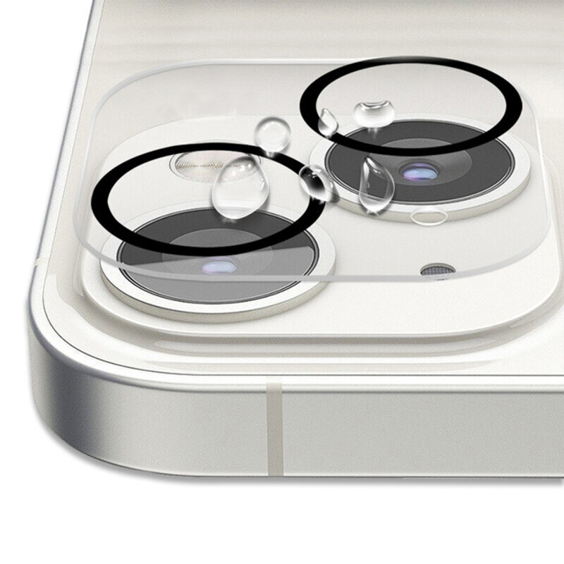 Folie sticla iPhone 14 Plus Lito S+ Camera Protector, negru/transparenta