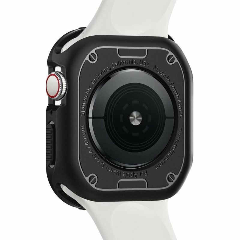 Husa Apple Watch 5 44mm Spigen Rugged Armor - Black