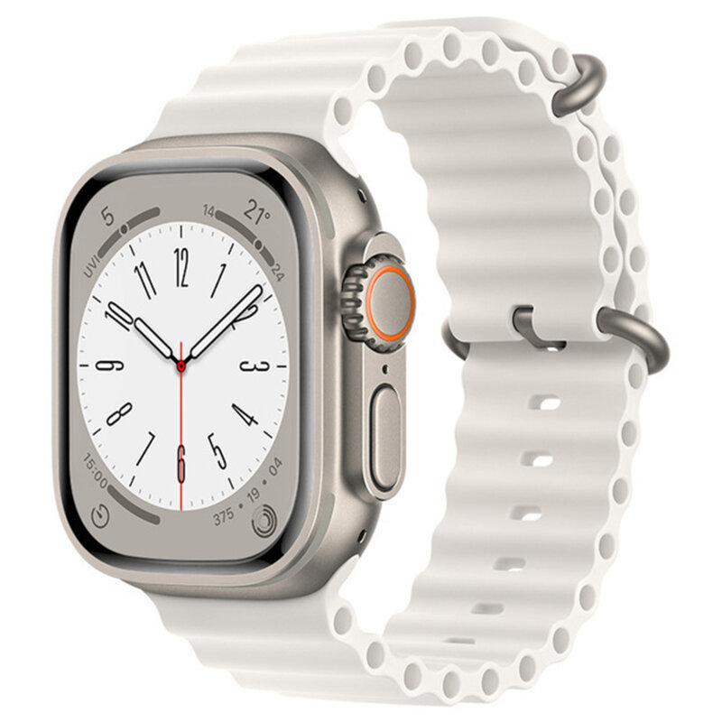 Curea Apple Watch 6 44mm Techsuit, alb, W038