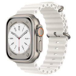 Curea Apple Watch 7 45mm Techsuit, alb, W038