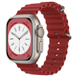 Curea Apple Watch 4 44mm Techsuit, bordo, W038