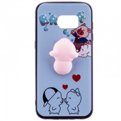 Husa Anti-Stres Samsung Galaxy S7 Edge G935 3D Bubble - Love Piggy