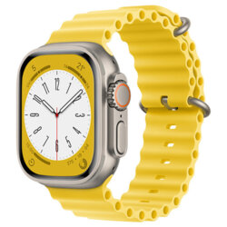 Curea Apple Watch 5 44mm Techsuit, galben, W038