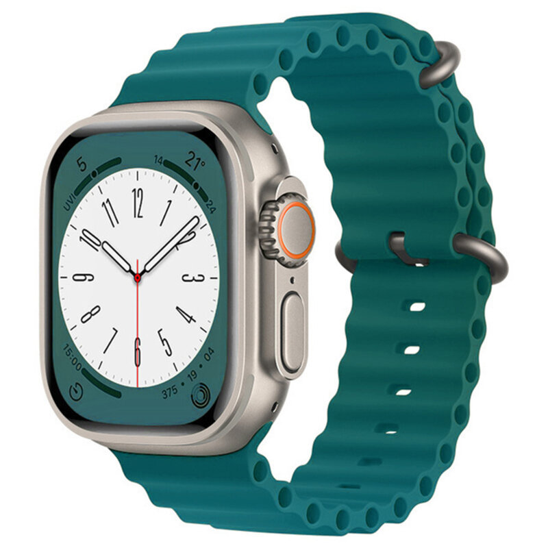 Curea Apple Watch SE 2 (2022) 44mm Techsuit, verde deschis, W038
