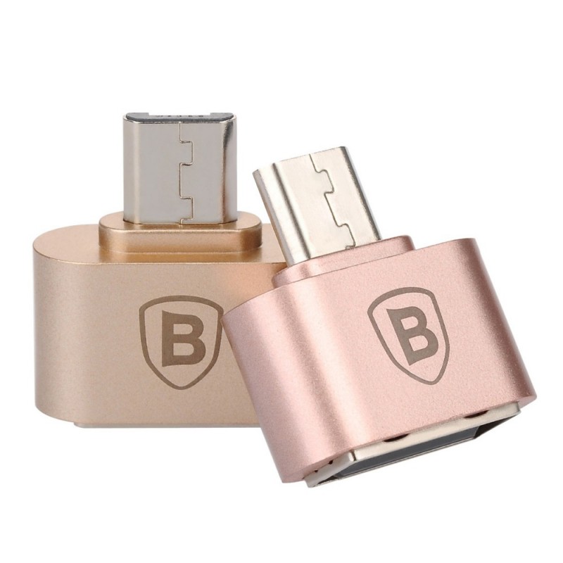 Convertor Baseus USB - Micro-Usb- Gold