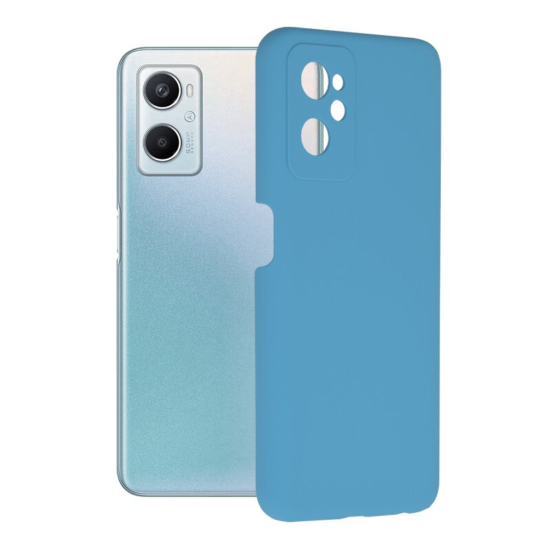 Husa Oppo A96 Techsuit Soft Edge Silicone, albastru
