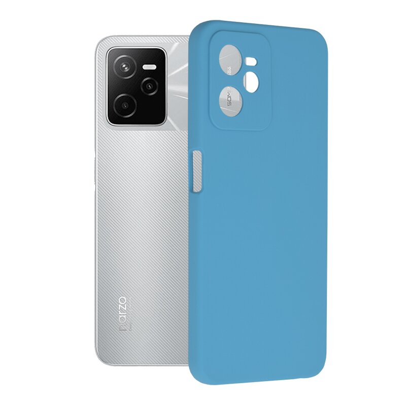 Husa Realme Narzo 50A Prime Techsuit Soft Edge Silicone, albastru
