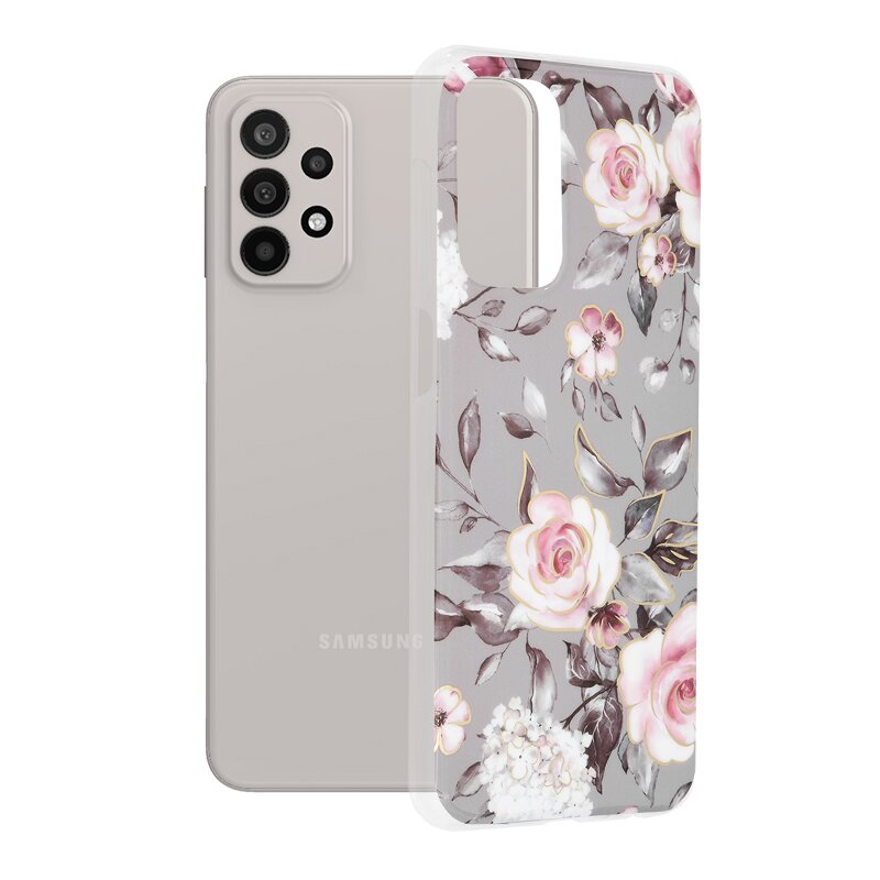 Husa Samsung Galaxy A23 5G Techsuit Marble, Bloom of Ruth Gray