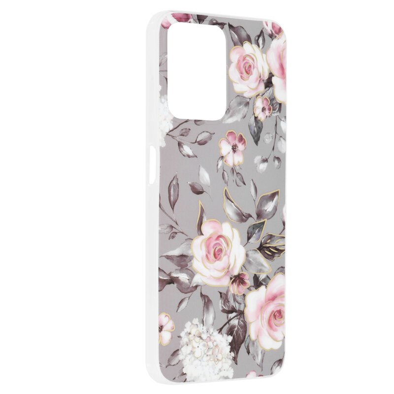 Husa Realme Narzo 50A Prime Techsuit Marble, Bloom of Ruth Gray