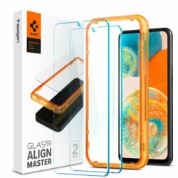 [Pachet 2x] Folie sticla Samsung Galaxy F13 Spigen Glas.tR Align Master, transparenta