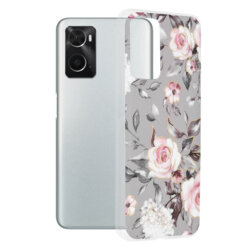Husa Oppo A76 Techsuit Marble, Bloom of Ruth Gray