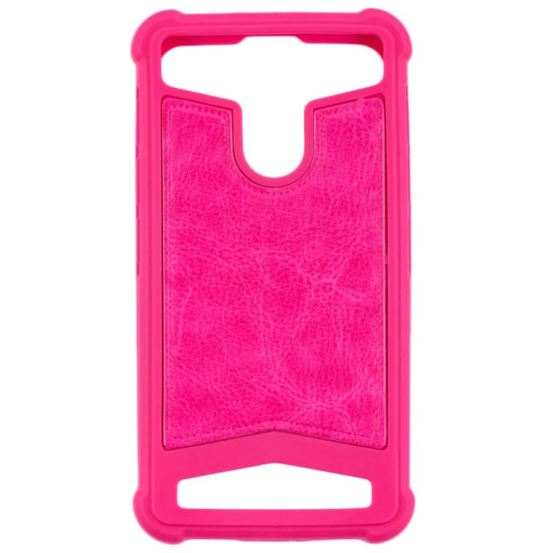 Husa Silicon Universala pentru telefoane intre 5.5 - 6.0 inch - Roz