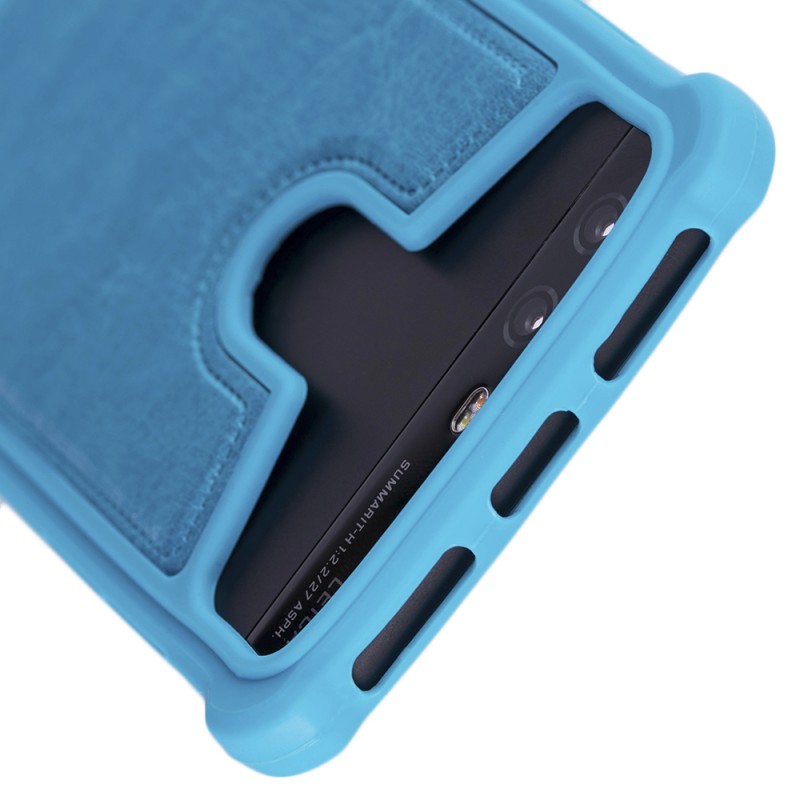 Husa Silicon Universala pentru telefoane intre 5.5 - 6.0 inch - Albastru