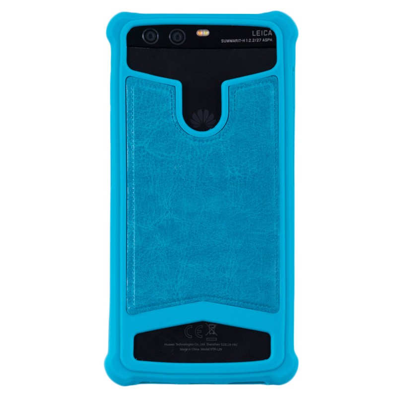 Husa Silicon Universala pentru telefoane intre 5.5 - 6.0 inch - Albastru