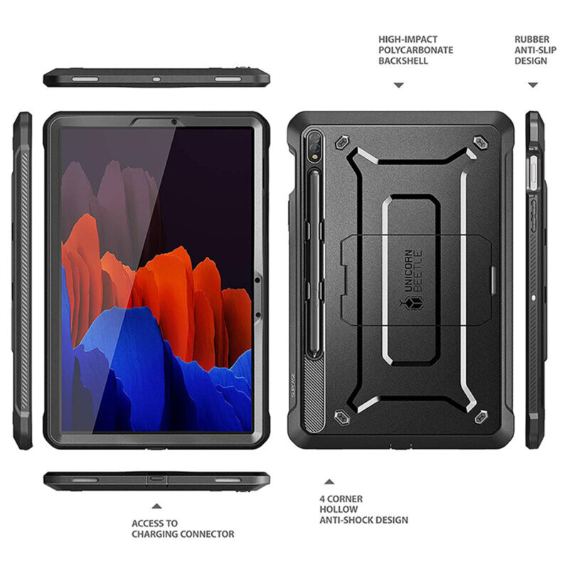 Husa Samsung Galaxy Tab S8 Plus Supcase Unicorn Beetle Pro, negru