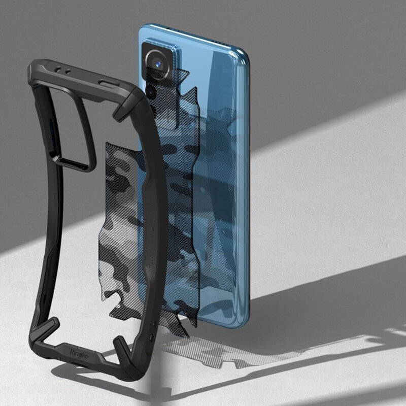Husa Xiaomi 12T Pro Ringke Fusion X Design, camo black