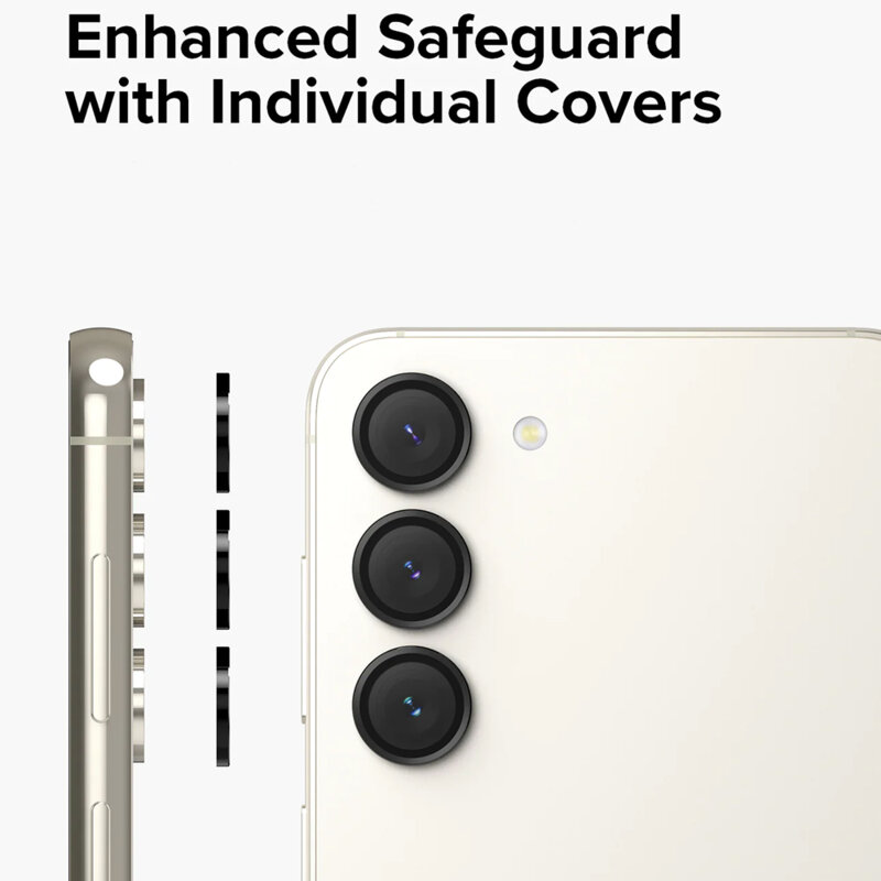 Folie sticla camera Samsung Galaxy S23 Plus Ringke Camera Lens Frame, negru