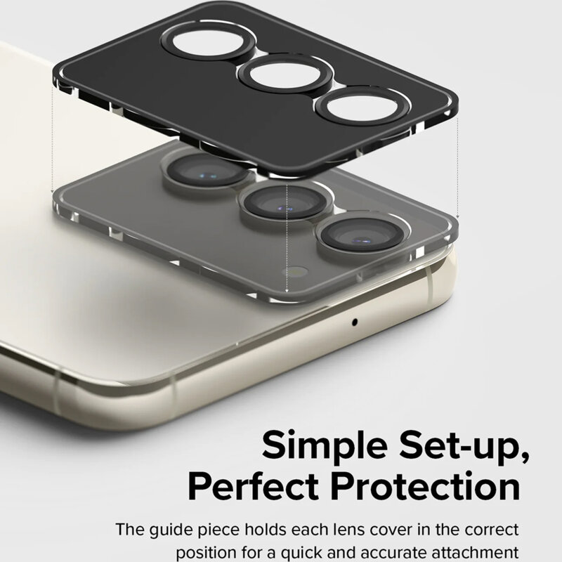 Folie sticla camera Samsung Galaxy S23 Plus Ringke Camera Lens Frame, negru
