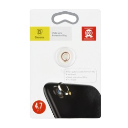 Bumper Protectie Baseus Ring Camera Spate iPhone 7 - Roz
